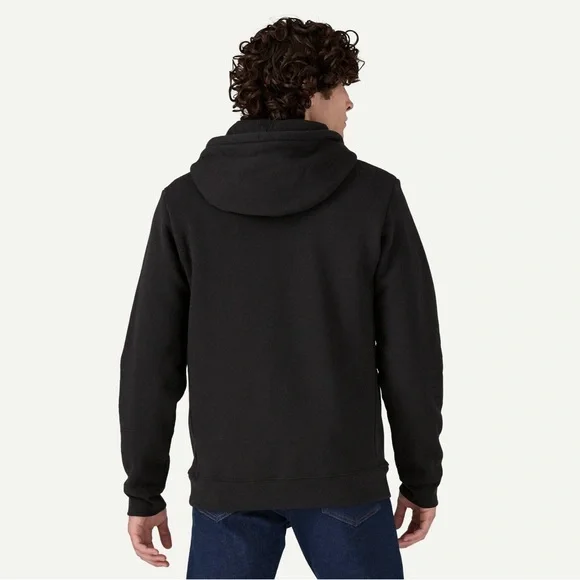 Patagonia Men’s Black P-6 Logo Uprisal Hoody, comfortable pullover, size large - Picture 7 of 7
